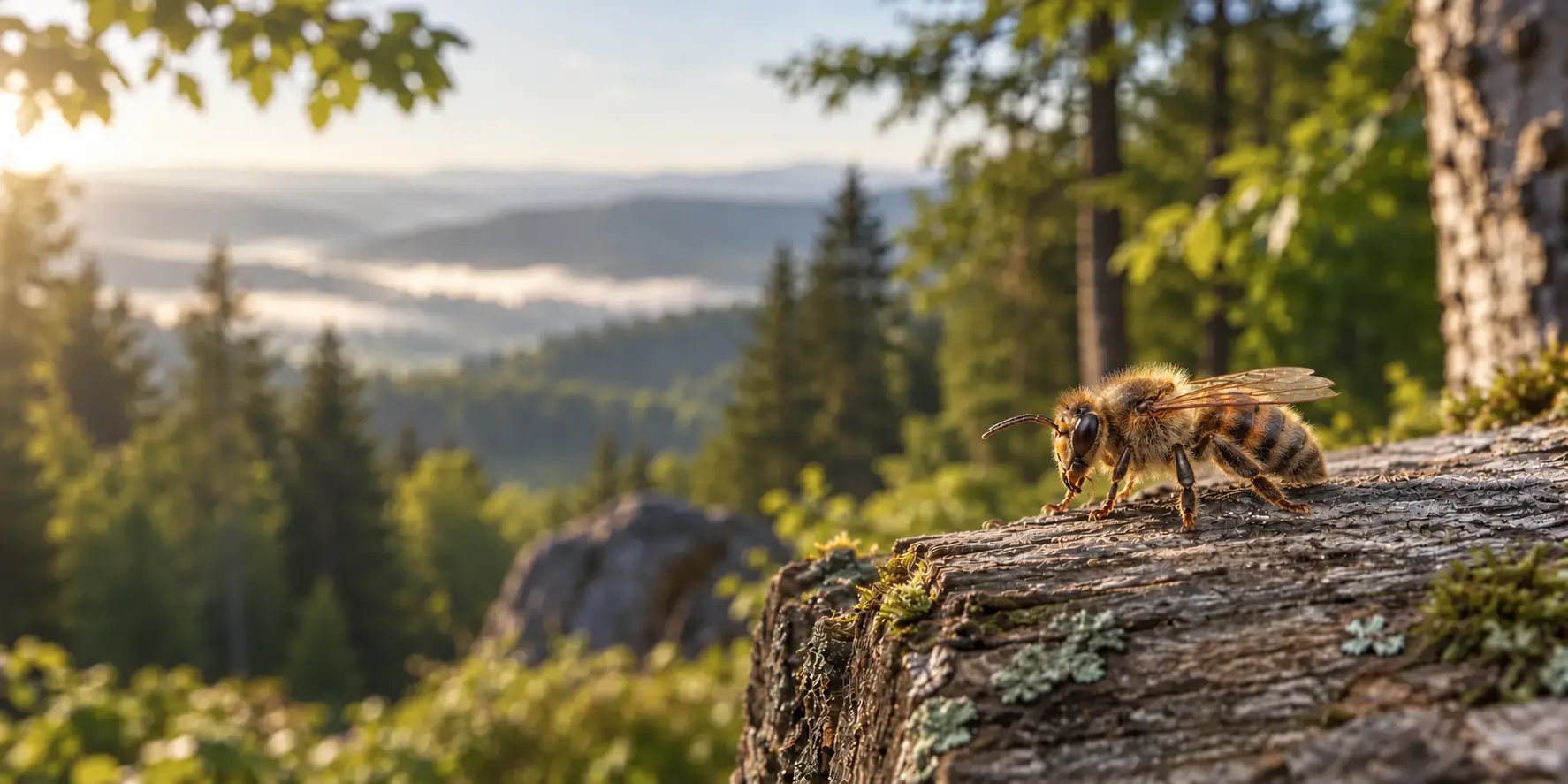 Honigbiene im Bayerischen Wald