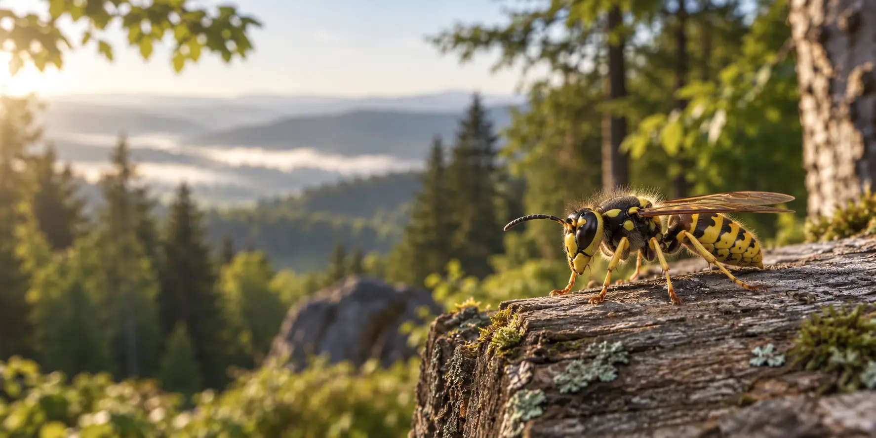 Wespe im Bayerischen Wald